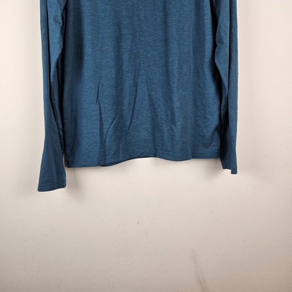 Outerknown active long Sleeved Shirt tee Size Medium Teal - Picture 2 of 7
